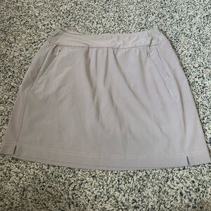 Light gray athletic skirt